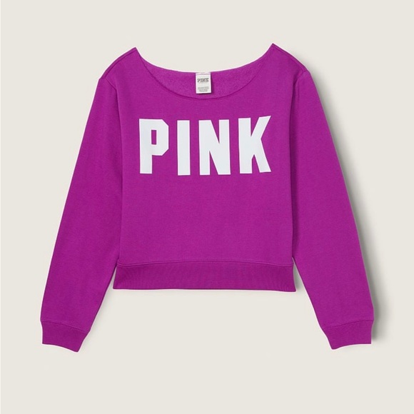 PINK
FLEECE CROPPED SWEATSHIRT - Picture 1 of 4